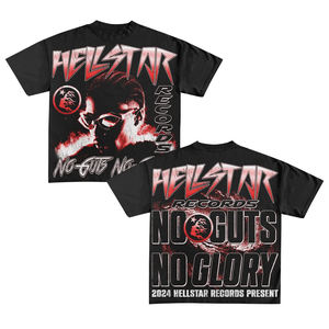 Camiseta Moderna de Algodón/Poliéster Grueso para Hombre |   Camiseta Extra Grande Ecológica con Estampado Personalizado para Estilo Urbano y Moda - Product Image 3