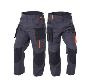 Nouveauté Qualité supérieure Pantalon cargo gris décontracté Pantalons de travail Pantalons pour hommes droits à rayures incurvées - Product Image 5