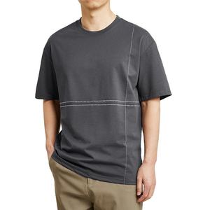 T-shirt surdimensionné 100% coton de luxe pour hommes Camisetas lourdes personnalisées de haute qualité vêtements vierges entièrement personnalisables - Product Image 5