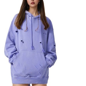 OEM Personnalisé Haute Qualité French Terry Vintage Sun Faded Wash Blank Box Pullover Hoodie Distressed Acid Wash Hoodie pour Hommes - Product Image 1