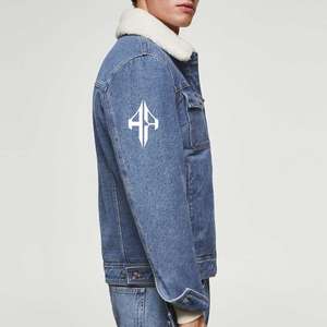 Nuevo Top 2025 RIVIAN ATLANTIC Hombres 100% Algodón Alta calidad Stand Collar Invierno Denim Chándal Color personalizado Servicio OEM/ODM - Product Image 4