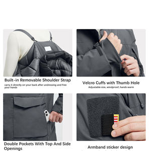 Nouveau Style Meilleur Design Arrivée Respirant Hommes Tissu Parkas Vestes Meilleure Mode Slim Down Polyester À Capuche Parkas Vestes - Product Image 6