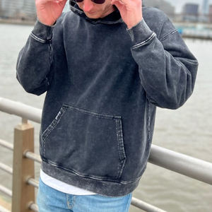 Vintage Acid Wash Hoodie 100% algodón Hombres Mujeres Oversized Acid Wash Hoodie - Product Image 4