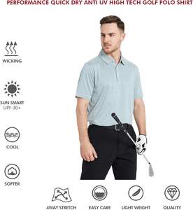 Polos informales de alta calidad OEM a precio de fábrica para hombre, Polo bordado transpirable de secado rápido a granel para Polo personalizado - Product Image 5
