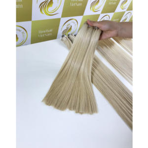 High Quality Light white bundle <b>Toupees</b> Vietnamese Cuticle Aligned Light Color SIngle Donor Weft Bundles HD Lace factory price - Product Image 2