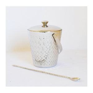 Hot Stainless Steel Double Wall Hammered Ice Bucket Shiny Polish Wine Bucket Hot Sale Premium Quality Classic Vintage Ice Bucket - Product Image 1