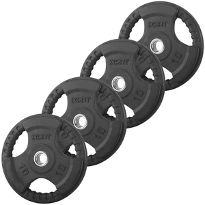 Wholesale 1-Inch 2-Inch Standard <strong>Weight</strong> <strong>Plates</strong> Black <strong>Cast</strong> <strong>Iron</strong> with 3 <strong>Holes</strong> Rubber Coated Grip