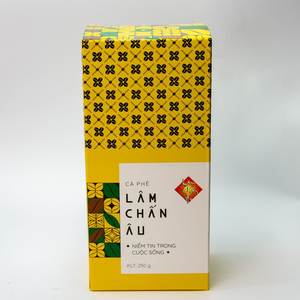 Lam Chan Au Yellow Box Coffee 250G Café molido Buena elección Sabor distintivo utilizado como regalo OEM/ODM Fabricante de Vietnam - Product Image 4