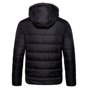 Veste d'hiver matelassée pour homme personnalisée 2025-26, veste matelassée de qualité supérieure, légère, à fermeture éclair, à capuche, vestes d'hiver matelassées - Product Image 2