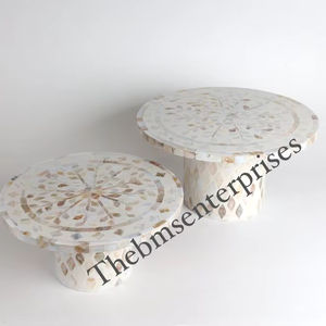 Vente chaude Eid & Ramadan spécial blanc nacre gâteau support acier et verre chocolat présentoir pour la cuisson des Cupcakes - Product Image 1