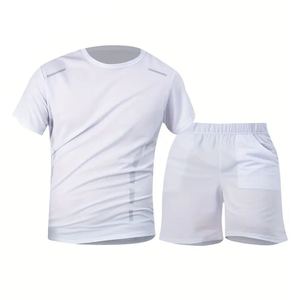 Conjunto de Shorts de Compresión Ligeros y Transpirables para Hombre, con Camiseta de Yoga de Secado Rápido, Ropa Deportiva Ajustada para Entrenamiento - Product Image 1