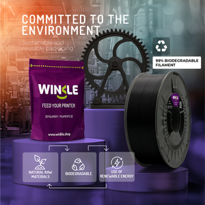 Filamento de Impresión 3D WINKLE ABS de 1.75mm y 1kg, Alta Resistencia y Resistente al Calor, Piezas Funcionales para Impresoras 3D, 3 Colores, 230-260C - Product Image 5