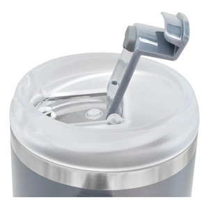 Tazza Termica in Acciaio Inossidabile 470 Ml con Protezione Antispruzzo e Coperchio a Vite Grigio Chiaro - Product Image 3