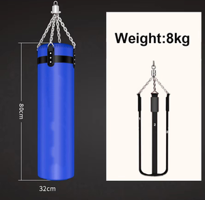 Support de sac de boxe professionnel sur pied pour cible de boxe et entraînement rempli d'eau et de sable en PVC PU pour une utilisation en salle de sport - Product Image 4