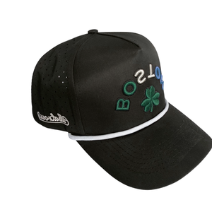 Casquette de golf découpée au laser, fabriquée au Vietnam, imperméable, structurée, 5 panneaux, avec logo brodé personnalisé, en tissu respirant - Product Image 4