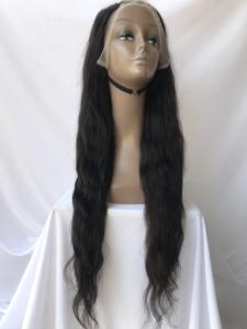 วิกผมแท้ 100% ไม่ผ่านการแปรรูปจากอินเดีย แบบธรรมชาติ ลอนคลื่น 28 นิ้ว โปร่งใส พร้อมผมด้านหน้า จากซัพพลายเออร์อินเดีย ขายส่ง - Product Image 5