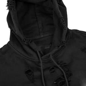 Sweats à capuche en détresse élégants avec des motifs uniques-Tissu de haute qualité pour un confort ultime, idéal pour la mode décontractée et urbaine - Product Image 3