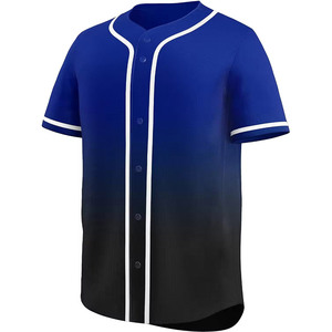 Sports Wear Solid Color Baseball Jersey Quick Dry Baseball Jersey Slim Fit Men Baseball Jersey - Product Image 2