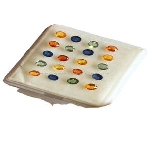 Multi saphir naturel de qualité AAA avec un superbe lustre polissage parfait de très belles pièces pour l'utilisation de bijoux certifiés IGI - Product Image 1