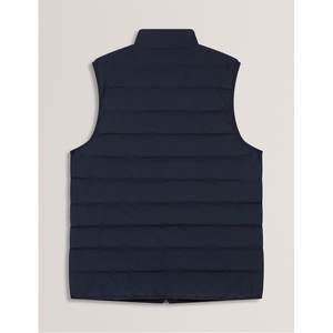 Chalecos Acolchados Sin Mangas para Hombre, Talla Grande, de Nailon, Color Sólido, Cuello Alto con Cierre y Bolsillos con Cremallera - Product Image 3