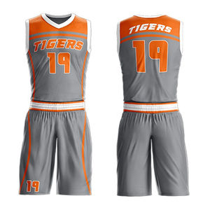 Ensemble de maillots de basket-ball professionnels légers, à séchage rapide, respirants, shorts, vêtements de sport en gros - Product Image 3