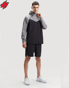 High Street Plus Size Conjuntos de hombre de Pakistán Cortavientos con capucha y conjuntos cortos de 2 piezas Chándales Poliéster Diseño personalizado - Product Image 6