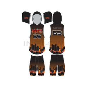 Nouveau maillot de football américain 7v7 en polyester 100 %, design personnalisé, sublimation, séchage rapide, respirant, compression - Product Image 2