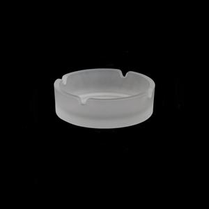 Cendrier rond profond en verre mat - Product Image 1