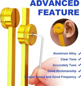 Kit d'activering des chakras avec diapasons, instruments de guérison pour la thérapie, la guérison ADN, le yoga et la méditation - Product Image 5