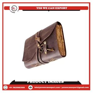 Buy Genuine Leather Journal Handmade Deckle Edge Paper Leather Bound Journal with Vintage Key Leather <b>Book</b> Journal <b>Diary</b> - Product Image 2
