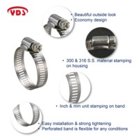 Collier de serrage hydraulique en acier inoxydable 304 Evereon, modèle 26050-13032, haute pression, durable, mesure métrique 17-32mm, vente chaude