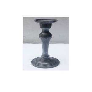 Bougeoir en métal aluminium pour décoration intérieure bougeoir design fleuri avec plaqué or pour décoration d'hôtel et de table - Product Image 5