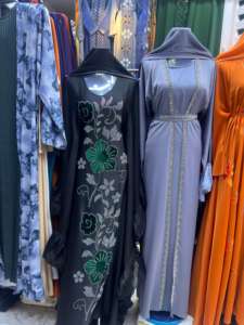 Best Quality Handmade Sequined Hand Embroidered Beaded Vintage Premium Nida Abaya Anti-Pilling Meera Fashion Designers - Product Image 6