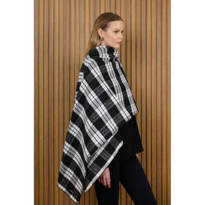Wool Linen Floral Shawl-Breathable Square Scarf for Party - Product Image 1