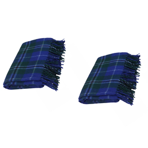 ผ้าห่มขนสัตว์ผ้าตาหมากรุกสีฟ้าอ่อนนุ่มและทนทานเป็นพิเศษจากผู้ขายและผู้ผลิตอินเดีย - Product Image 5