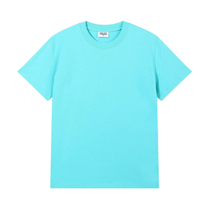 Solid Color Crew Neck Short Sleeve <b>T</b> <b>Shirt</b> Loose Fit Woven Tee Casual Unisex Streetwear - Product Image 2
