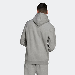 Coupe régulière 70% coton 30% polyester recyclé polaire gris chiné moyen hommes pull Style personnalisé sweat à capuche vierge - Product Image 3