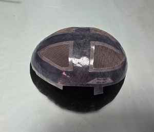 Perruque toupet en cheveux humains Remy indiens avec styles Yaki et Deep Wave, trame unique pour dentelle, toutes les couleurs - Product Image 3