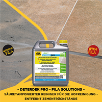 FILA Solutions DETERDEK PRO Nettoyant concentré multifonctionnel pour sols, faible odeur, liquide, acide tamponné, anti-calcaire et anti-rouille