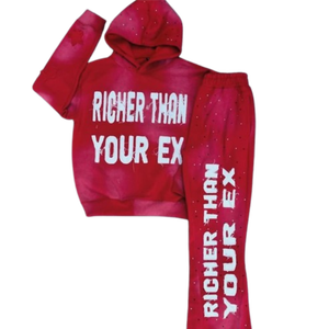 เสื้อฮู้ดดี้สั่งทำพิเศษ ผ้าฝ้ายแท้ 100% กางเกงทรงบานขากระดิ่ง เอวสูง ใส่สบาย - Product Image 2