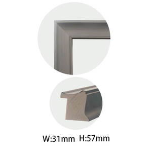 Größe 8*10 Dunkelgrauer PS-Rahmen und Kunststoff rahmen Ideal für das Wohnzimmer dekor, um natur inspirierte Fotos zu präsentieren - Product Image 4