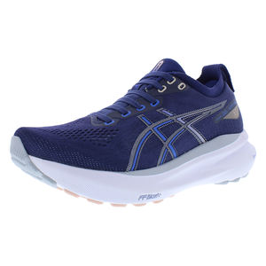 Zapatillas de Running para Mujer Asics Gel Kayano 31, Color Azul Índigo, Parte Superior de Malla Plateada, Suela de Goma, Temporada de Primavera - Product Image 3