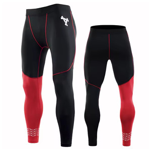 Leggings de Compresión Transpirables y Absorbentes de Sudor para Hombre A2517, con Fibra de Algodón/Bambú, Secado Rápido, Cintura Elástica - Product Image 4