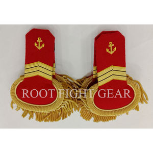 Épaulettes de fanfare haut de gamme avec franges en fil de broderie, couleur personnalisée, 100 % coton, pour usage cérémoniel - Product Image 3