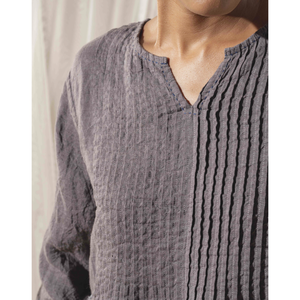 ชุดเดรสทรงเอ บาวยา รุ่นสตอร์ม ลินิน พินทัค - Product Image 3