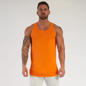 Wholesale Bodybuilding Muscle Workout Fitness Gym Shirts Athletic Stringer Solid Racerback Gym Wear Tank Top <b>Men</b> - Product Image 6