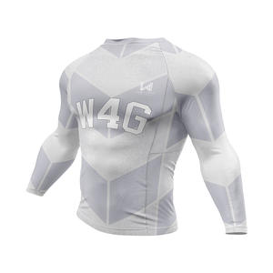 Personalized <b>Men's</b> <b>Compression</b> Gym Jersey Custom Printed <b>Compression</b> Shirt Long Sleeve <b>Mens</b> Rash Guard Shirt for Gym Yoga Sports - Product Image 6
