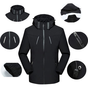 Chaqueta cortavientos blanda personalizada para hombre, cremallera impermeable de talla grande con relleno de plumón transpirable para invierno de Pakistán - Product Image 4