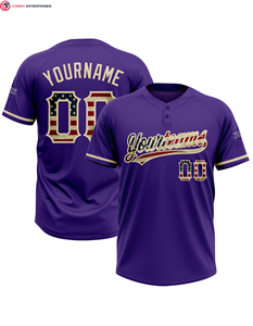 เสื้อเบสบอลพิมพ์ซับลิเมชันของผู้ชายเสื้อซอฟต์บอลใส่ได้สองปุ่ม - Product Image 2