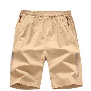 OEM pantalones cortos de cintura media para hombre 100% algodón de secado rápido transpirable sólido Cargo pantalones cortos con cremallera Fly Digital impreso bolsillo liso teñido - Product Image 3